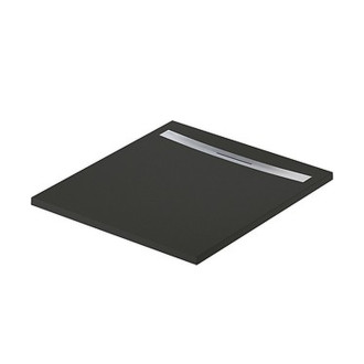 Sprchová vanička Cersanit Kontra 100x90 obdélníková, černá ,kryt ocel, S207-020