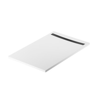Sprchová vanička Cersanit Kontra 140x90 obdélníková, bílá ,kryt černý, S207-027