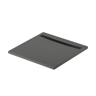Sprchová vanička Cersanit Kontra 90x90 čtvercová, graphite ,kryt černý, S207-036