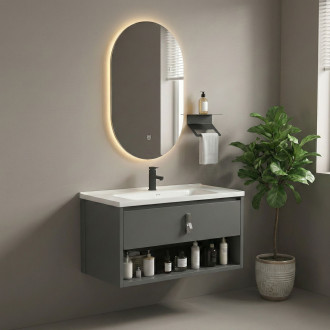 Sada koupelnového nábytku s umyvadlem Toledo 80cm Grey