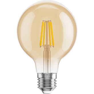 Mexen Vintis 10x LED žárovka s vláknem E27, G80, 4W, teplá - 2200K, 400 lm, jantarová - L155-E27-0422-50x10