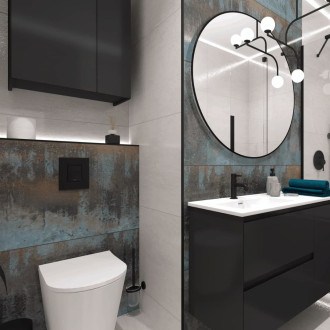 Lišta ukončovací "L" Eviso černá kartáčovaný, nerez délka 270 cm, výška hrany 12,5 mm, FILB0013