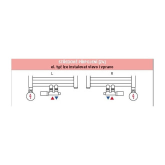 HYBRID-SADA, universální středový ventil s mosaznou rozetou