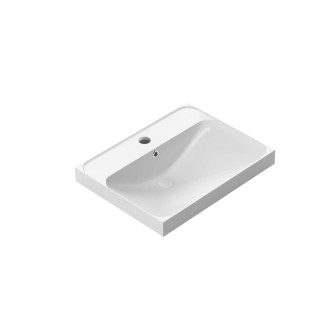 Nábytkové umyvadlo SAT Brevis 61x47,5 cm otvor pro baterii uprostřed SATBRE6046
