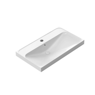 Nábytkové umyvadlo SAT Brevis 81x47,5 cm otvor pro baterii uprostřed SATBRE8046