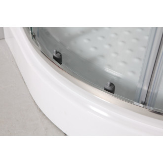 IBIZA II 120x80 cm (chrom, čiré) + vanička - levá OLBIBI212L