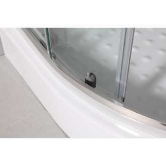 IBIZA II 120x80 cm (chrom, čiré) + vanička - levá OLBIBI212L