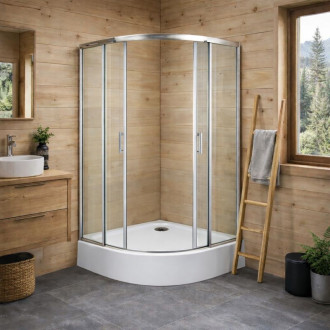 Čtvrtkruhový sprchový kout s vaničkou BILBAO