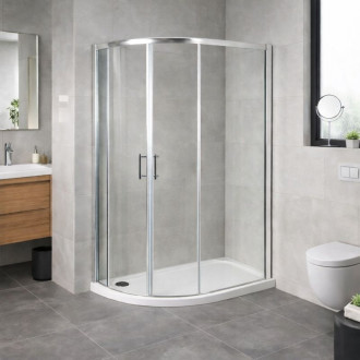 Sprchový asymetrický kout IBIZA II + vanička VENETS