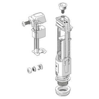 JIKA Lyra Plus Splachovací mechanismus spodní kombi H8913820000001