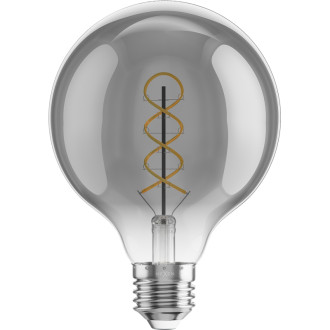 Mexen Vintis 10x LED spirálová žárovka E27, G95, 4W, teplá - 2200K, 220 lm, kouřová - L167-E27-0422-70x10