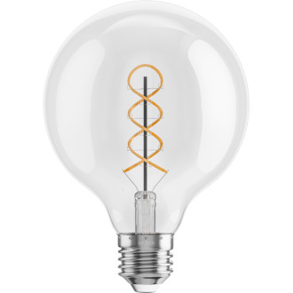 Mexen Vintis 6x LED spirálová žárovka E27, G95, 6W, teplá - 2700K, 630 lm, čirá - L167-E27-0627-00x06