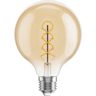 Mexen Vintis 6x LED spirálová žárovka E27, G95, 8W, teplá - 2200K, 600 lm, jantarová - L167-E27-0822-50x06