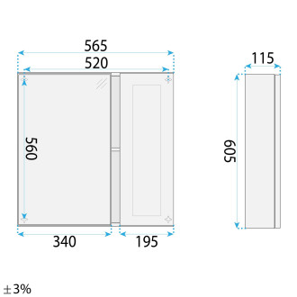 Sada koupelnového nábytku s umyvadlem Monti 60cm Grey