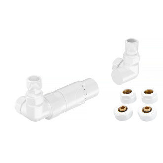 PRIME-SADA, universální rohový ventil s mosaznou rozetou