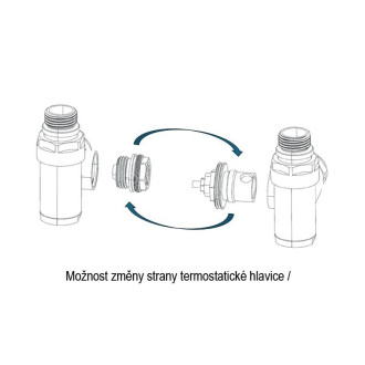INTEGRATO-SADA, universální rohový ventil s mosaznou rozetou