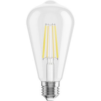 Mexen Vintis 3x żarówka filament LED E27, ST64, 8W, Zimna - 6500K, 1055 lm, clear - L152-E27-0865-00x03