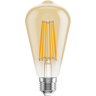 Mexen Vintis 3x żarówka filament LED E27, ST64, 10W, Ciepła - 2700K, 910 lm, amber - L152-E27-1027-50x03