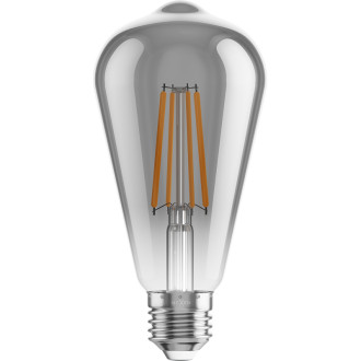 Mexen Vintis 6x żarówka filament LED E27, ST64, 8W, Ciepła - 2200K, 600 lm, smoke - L152-E27-0822-70x06