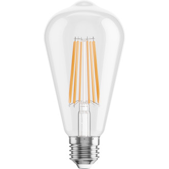 Mexen Vintis 6x żarówka filament LED E27, ST64, 10W, Ciepła - 2200K, 1320 lm, clear - L152-E27-1022-00x06