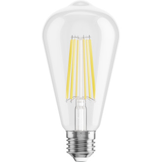 Mexen Vintis 10x żarówka filament LED E27, ST64, 10W, Zimna - 6500K, 1320 lm, clear - L152-E27-1040-00x10