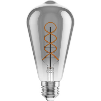 Mexen Vintis 3x żarówka filament spirala LED E27, ST64, 6W, Ciepła - 2700K, 510 lm, smoke - L162-E27-0627-70x03