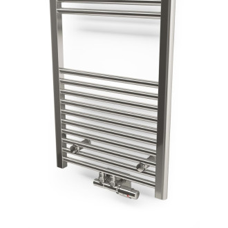 Radiátor LEO 1200x600, středové připojení, chrom