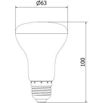 Mexen Nova 6x LED žárovka E27, R63, 8W, teplá - 3000K, 840 lm - L104-E27-0830-01x06