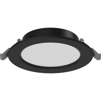 Zapuštěné LED stropní svítidlo Mexen LDRR, průměr 12 cm, 6 W, studená teplota - 6500 K, 450 lm, černá - L210-012-0665-70