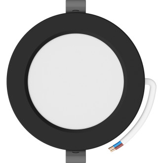 Mexen LDRR panel sufitowy downlight LED wpuszczany fi 12 cm, 6W, Zimna - 6500K, 450 lm, czarny - L210-012-0665-70