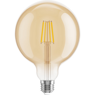 Mexen Vintis 3x LED žárovka s vláknem E27, G125, 4W, teplá - 2200K, 400 lm, jantarová - L158-E27-0422-50x03