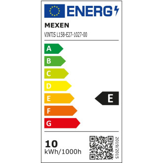 Mexen Vintis 6x LED žárovka s vláknem E27, G125, 10W, teplá - 2700K, 1320 lm, čirá - L158-E27-1027-00x06