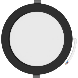 Mexen LDRR panel sufitowy downlight LED wpuszczany fi 17 cm, 12W, Zimna - 6500K, 960 lm, czarny - L210-017-1265-70