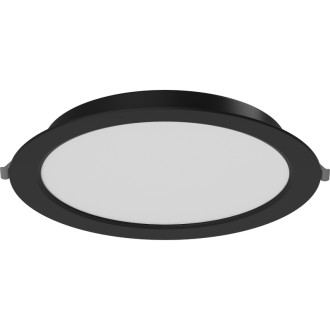 Zapuštěné LED stropní svítidlo Mexen LDRR, 22 cm, 18 W, neutrální - 4000 K, 1440 lm, černé - L210-022-1840-70