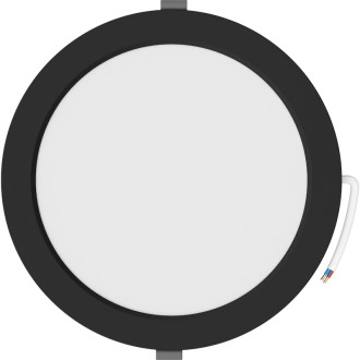 Mexen LDRR panel sufitowy downlight LED wpuszczany fi 22 cm, 18W, Zimna - 6500K, 1440 lm, czarny - L210-022-1865-70