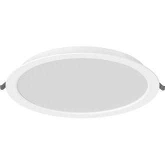 Zapuštěné LED stropní svítidlo Mexen LDRR, průměr 30 cm, 24 W, neutrální bílá - 4000K, 2640 lm, bílá - L210-030-2440-20