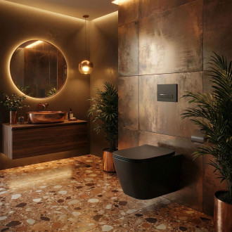 REA Julio závěsné WC černá matná REA-C6550