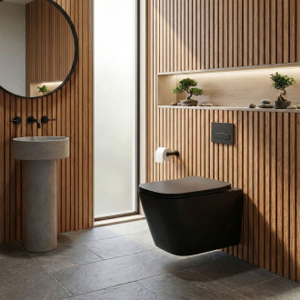 REA Julio závěsné WC černá matná REA-C6550