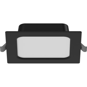 Zapuštěné LED svítidlo Mexen LDRR do stropu 12 x 12 cm, 6W, studená teplota - 6500K, 600 lm, černá - L211-012-0665-70