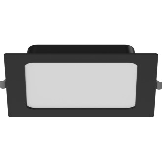 Zapuštěné LED stropní svítidlo Mexen LDRR 17 x 17 cm, 12 W, studená teplota - 6500 K, 780 lm, černá - L211-017-1265-70