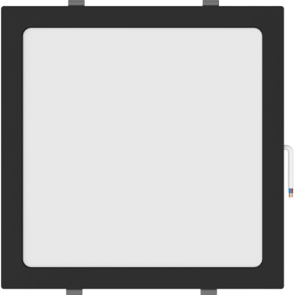 Mexen LDRR panel sufitowy downlight LED wpuszczany 30 x 30 cm, 24W, Zimna - 6500K, 1920 lm, czarny - L211-030-2465-70