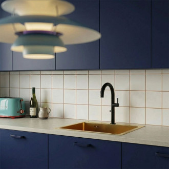 Malawi - gold 1 bowl sink with siphon and filtering kitchen mixer