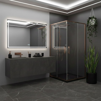 Sprchový kout REA City 80x80 Copper Brush