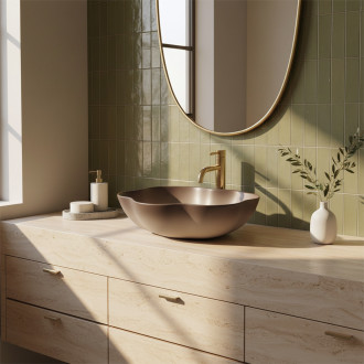 Umyvadlo na desku REA Pearl Ombre