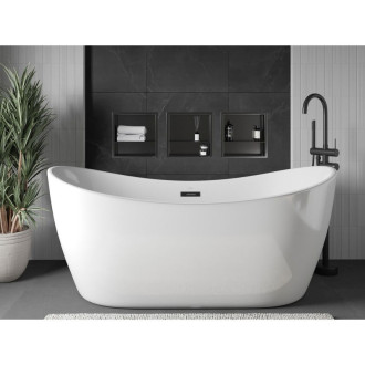 Mexen X-Wall-R półka wnękowa z kołnierzem i półką 30 x 30 cm, gun gray szczotkowany - 19E0303010S