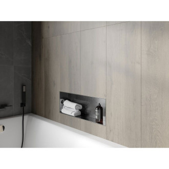 Mexen X-Wall-NR półka wnękowa bez kołnierza 60 x 20 cm, gun gray szczotkowany - 19E1602010