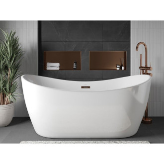 Mexen X-Wall-NR półka wnękowa bez kołnierza 60 x 30 cm, miedź szczotkowana - 19C1603010