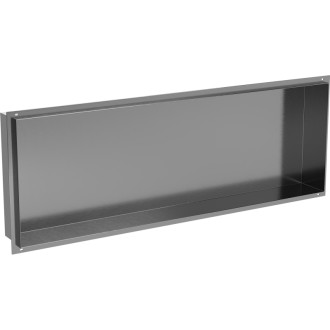 Mexen X-Wall-NR zapuštěná police bez okraje 90 x 30 cm, kartáčovaná pistolově šedá - 19E1903010