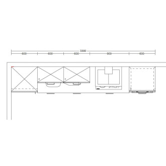 Akční set kuchyně se spotřebiči Naturel Easy 330 cm KUCHSET805