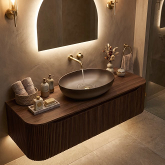 Umyvadlo na desku REA Carola Ombre